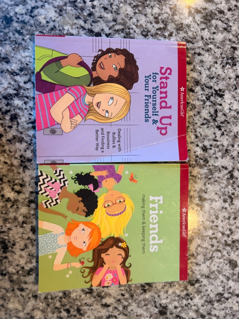 American Girl Books with Purple & Green Covers
